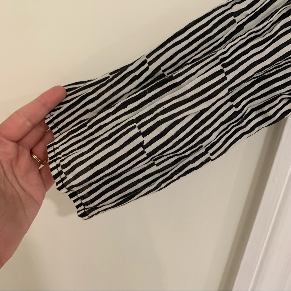 Gudrun Sjöden Striped Lightweight Tunic Lagenlook Woven Organic Cotton Sz Small - Picture 4 of 12